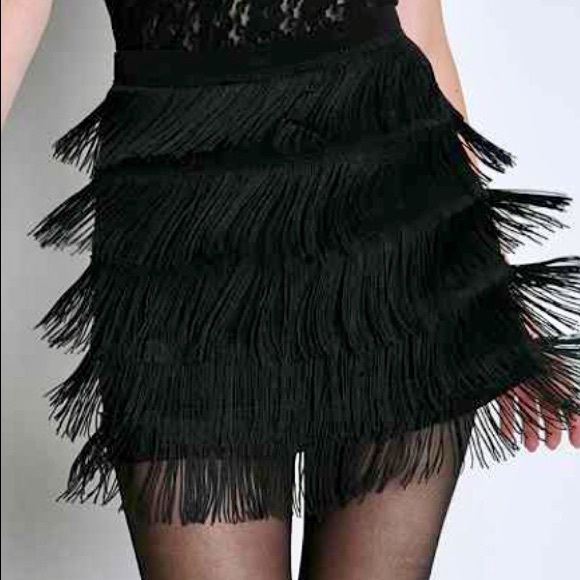 silence + noise Dresses & Skirts - Urban Outfitters (Silence & Noise) Fringe Skirt